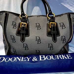 Dooney & Bourke large blue and gold tote